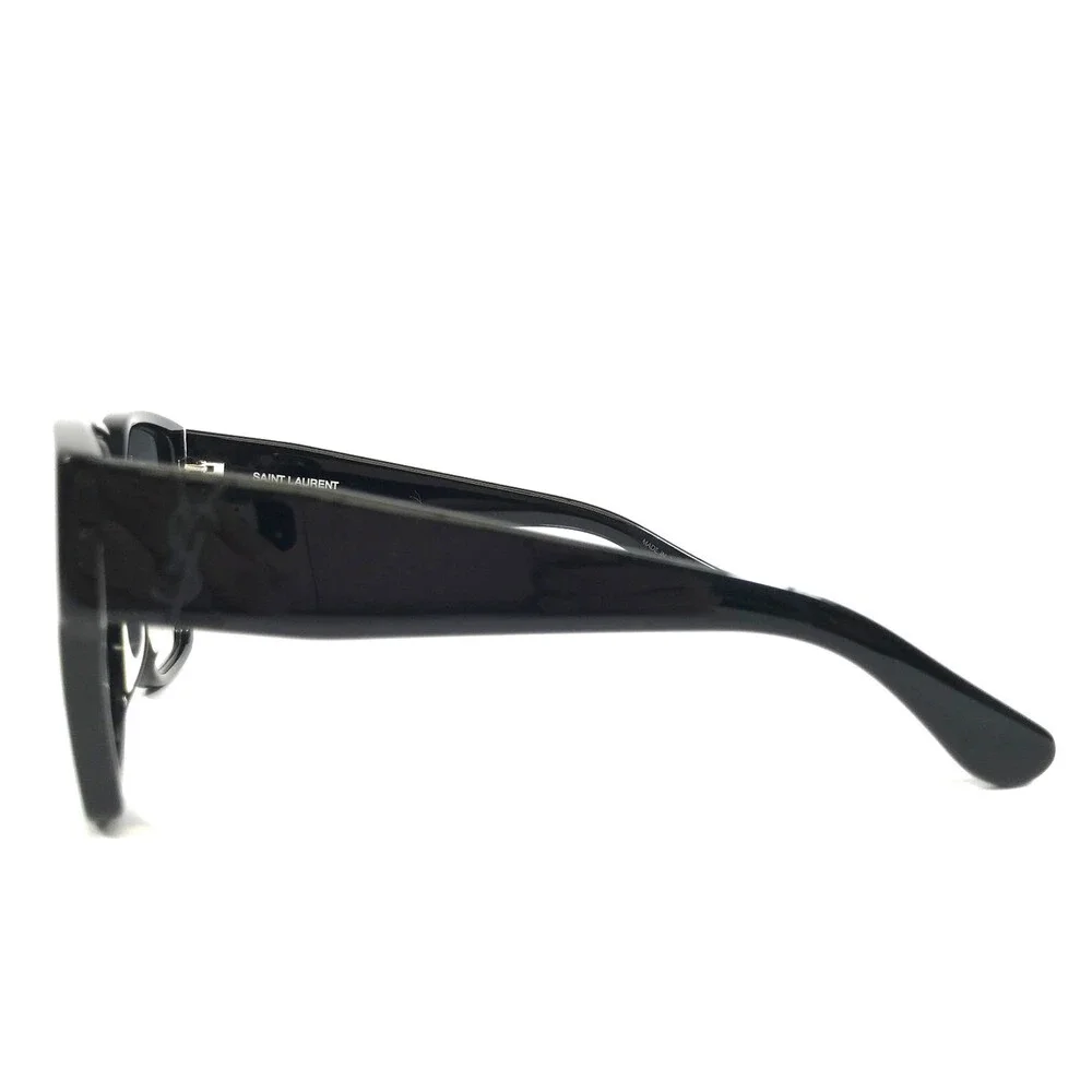Saint Laurent Sunglasses SLM9 002 Black Oversized Square w/ Gray Gradient Lenses